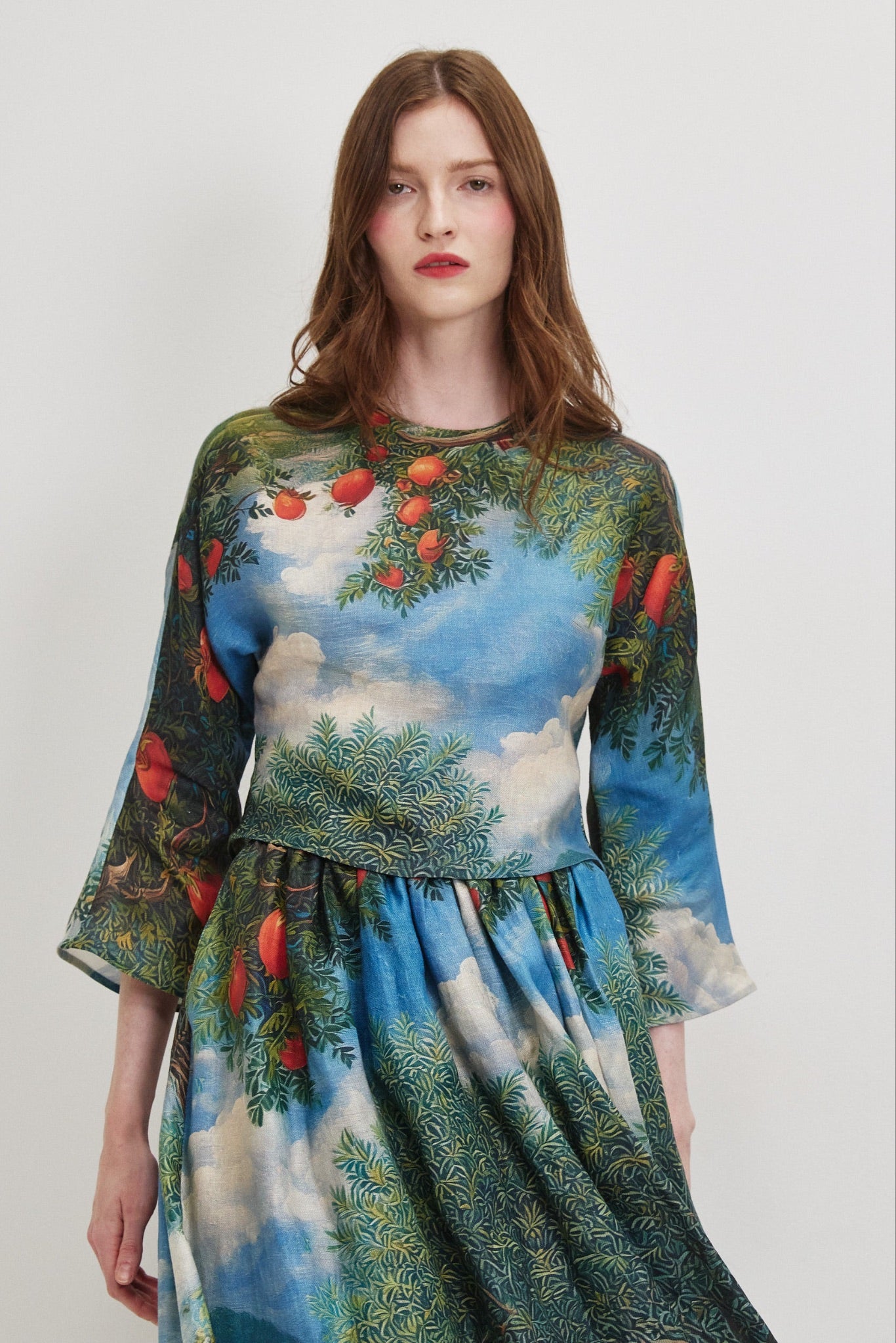 Jerusalem Hills Linen Blouse